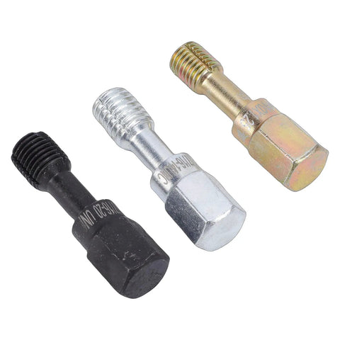 The Ultimate 61-Piece Thread Repair Kit With UNC UNF And Metric Sizes Plus Color Coded Silver Black Gold Tools For Heavy Duty Precision Fixes On Any Broken Bolt Or Screw. Black silver and gold thread repair bolts with hex heads