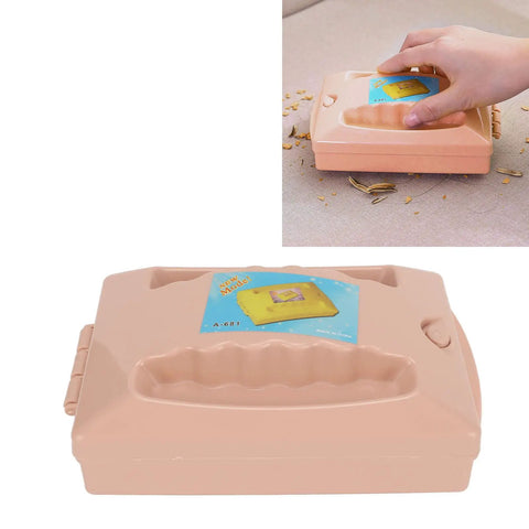 Dual Roller Carpet Sofa Sweeper With Double Action Floor Dust Collector Snagging Pet Hair Crumbs Debris Compact Desktop Brush.
