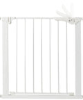 Easy Install No Tools Baby Gate For Doorways With Visual Pressure Indicator, Hold Open Safety Gate, white with Pressure Plus