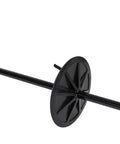 Close-up of row marker on Walk Behind Garden Push Seeder Planter With Six Seed Plates For Up To 20 Varieties.