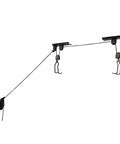 Bike Hoist For Garage Storage Ceiling Lift With 100 Lb Capacity Easy Install Rubber Coated Hooks in side view