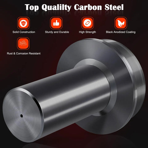 Rock Solid Wheel Knuckle Vacuum Oil Seal Installer Tool For Ford F-250 F-350, made of carbon steel, featuring black anodized coating.