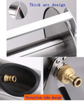 Close-up of Slick Heavy Duty Retractable Hose Reel Cart with thick arc and protection tube design for durability.