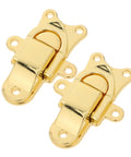 Premium 2pcs Vintage Toggle Latch Set For Boxes golden zinc alloy hasp locks for tool chest and jewelry case
