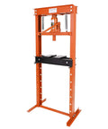 12 Ton Hydraulic Shop Press With H Frame 8 Position Adjustable Height Movable Plates Dust Cover Heavy Duty Garage Or Professional Use