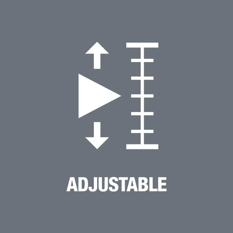 Icon indicating adjustable feature of Kraftform Torque Screwdriver Set With Rapidaptor Bitholder, 0.3-6.0 Nm, 27 Pieces