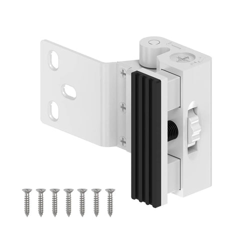 Rock Solid Door Reinforcement Security Lock For Inward Opening Doors Heavy Duty Aluminum with screws, designed for home defense.