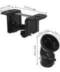 Heavy Duty Steel Ceiling Fan Mounting Bracket For Sloped And Vaulted Ceilings, Black Metal Bracket With Wide Angle Adaptability