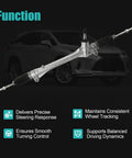 Drop In Beefy Electronic Power Steering Rack And Pinion Replacement For Lexus RX350 RX450h and Toyota Venza, displayed in front of SUV