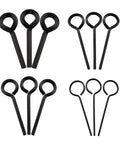 12 Pc Black Hex Key Set With Full Loop Handles, Dogging Keys for Panic Exit Devices, Metal Allen Wrenches in 5/64, 1/8, 5/32, 7/32 Inch Sizes