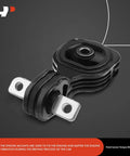 Front view of an engine mount from the Engine Mount Set For Honda Civic 2006 To 2011 L4 1.8L Automatic Transmission Coupe And Sedan 4 Piece