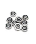 F6800-2RS Double Rubber Cover Flange Ball Bearing Deep Groove 10x19x5mm 10-Pack for machinery, RC cars, drones, and 3D printers.