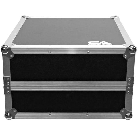 Professional Grade Heavy Duty Two Space Ata Equipment Case With Ten U Dj Mixing Console Top And Smooth Sliding Laptop Shelf Kickass Protection For Road Tours