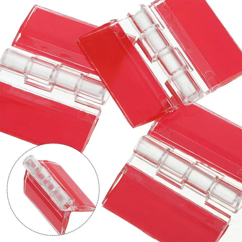 Acrylic Folding Hinges With Self Adhesive Mounts For Cabinets And Boxes DIY Friendly No Brainer Easy Install Ultra Versatile