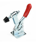 Heavy Duty Woodworking Toggle Clamp For Workbench With Quick Release, Horizontal Push Pull Action Keeps Jigs And Boards Locked Down During Milling Drilling And Assembly, GH-201B Compatible Mounting close-up