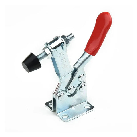 Heavy Duty Woodworking Toggle Clamp For Workbench With Quick Release, Horizontal Push Pull Action Keeps Jigs And Boards Locked Down During Milling Drilling And Assembly, GH-201B Compatible Mounting close-up