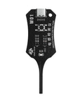 Top view of black Type C Inductance Tester For Phone Motherboard Coil Detector And Circuit Board Inductor Scanner Quick Fault Check Tool