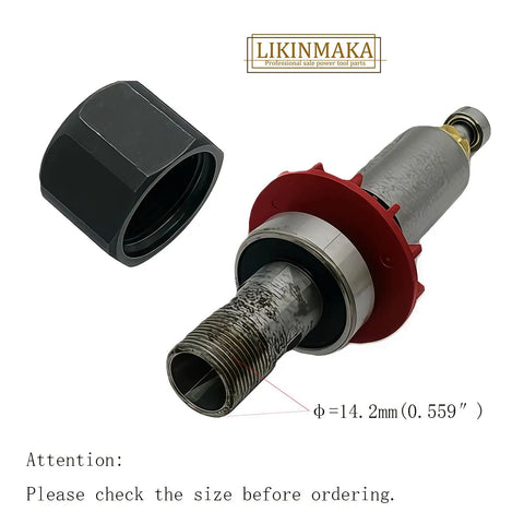 Easy Swap One Eighth Inch Self-Releasing Collet Chuck And Locking Nut Assembly For Routers Replaces 48-66-2486 part view
