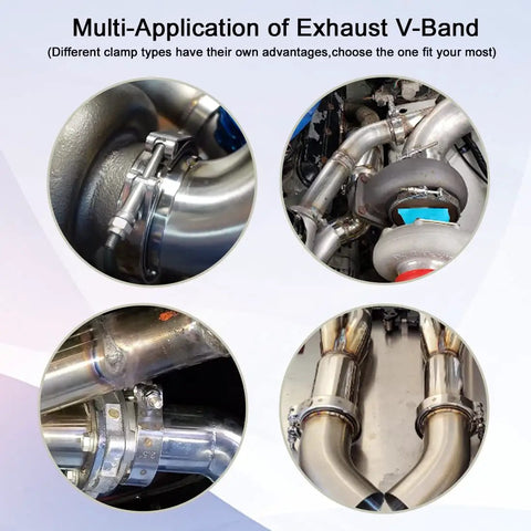 3 Inch Exhaust V Band Clamp No Fuss With Quick Release Stainless Steel 304 in automotive applications