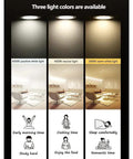 Three light color options displayed: 6000K positive white, 4000K neutral, 3000K warm white for Smooth Operator Ten Pack Round Led Recessed Lights Ultra Thin Anti Glare Ceiling Spotlights Warm White 3000K Retrofit Downlight High Cri Aluminum Housing Home Glow Up.