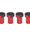 Four Pack Aluminum Bench Dog Clamps For Woodworking In Red Fits Three Quarter Inch 19mm Bench Dog Holes Built From Durable Anodized Aluminum