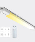 Under Cabinet Plug In Lights With Remote And Wireless Control Panel, Dimmable 2700K To 6500K Color Temperature, 25W 2500 Lumens, 36 Inch
