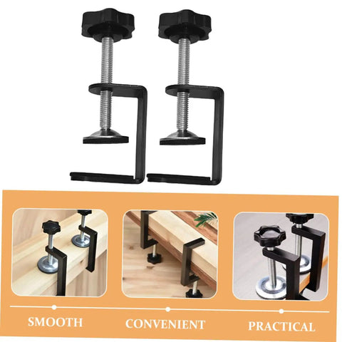 Rattan Furniture Clamp 2 Pack For Patio And Sectional Sofas, metal fasteners shown with smooth adjustment and secure grip