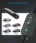 Tesla 40A Level 2 EV Charger 9.6kW 240V with 25Ft Cable NEMA 14-50 Plug and NACS Connector For Model S 3 X Y Cybertruck