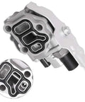 VTEC Solenoid Spool Valve With Timing Oil Pressure Switch And Gasket Drop-In Replacement for Honda Acura engines, side view