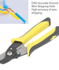 Professional Grade Heavy Duty Wire Stripper Pliers Built Tough From Premium Alloy Steel with yellow handles for precision cable prep.