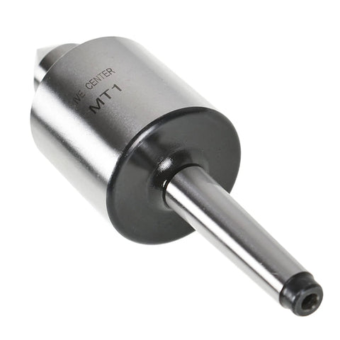 MT1 Medium Duty Live Center With 60 Degree Point And 0.0002 Inch Concentricity Hardened To 61 To 65 HRC Triple Bearing