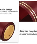 Top Shelf Pvc Heat Shrink Caps With Tear Tab For Wine Bottles 120 Piece Pack 30x60mm Red Bottle Seal showcasing elegant design details.