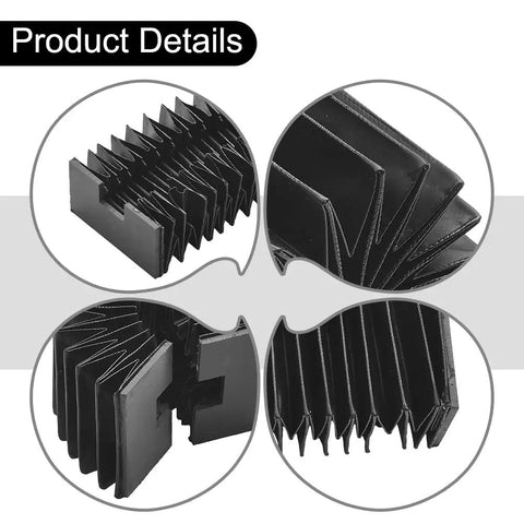 Built Tough Flexible Telescopic Protective Cover For CNC Linear Guides, Dust Shield Bellows Guard, product details view