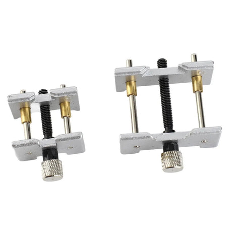 Watch Movement Holder 2 In 1 Repair Tool Durable Aluminum Alloy Pro Grade Dual Sided Fixed Base For Secure Movement Handling