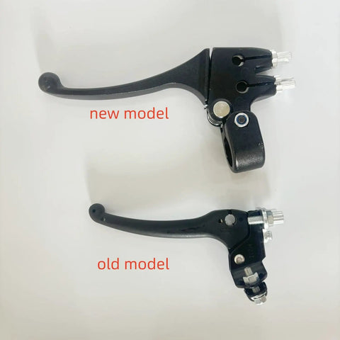 Dual Brake Lever For Cantilever Or Caliper Brakes, 129mm Handle, Fits Seven Eighths Inch Bars, Black, new and old models comparison