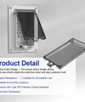 Slick Smoky Clear View Electrical Outlet Box Covers Type 3r Wet Location Enclosure 4 Pack displayed, showcasing protection and visibility.