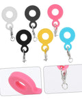 Six Pack Silicone Straw Charm Adapters For Tumblers, stylish colorful pendants in assorted colors with silver clips for parties
