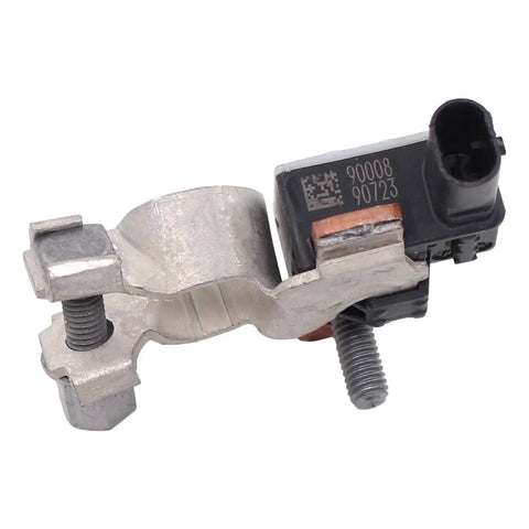 Heavy Duty Battery Current Sensor Terminal Adapter For Gm Rides Plug And Play Voltage Thermometer Monitor Snap On Fit Oem Replacement 135990 close-up view showing metal clamp and connector.