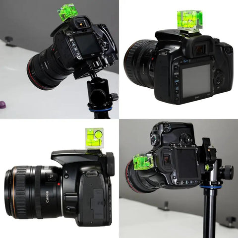 Gotta Have Straight Up Dope Triple Axis Bubble Spirit Level For Canon Nikon Pentax DSLR Cameras Standard Hot Shoe Mount Lightweight Crystal Acrylic Tripod Leveler Accessory 2 Pack Game Changing