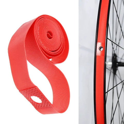 Two Pack Antipuncture Tire Liner And Rim Tape Protector For 26 Inch 18mm MTB And Road Folding Bikes Shields Inner Tube Extends Life Durable PVC Construction Red