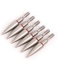 Set of Six Pack Screw In Archery Arrow Tips Field Points 70-125 Grain For Target Practice On Compound And Recurve Bow 6.2mm Shaft