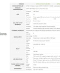 Specifications table for 8 Channel ESP32 S3 WiFi Relay Module With Onboard RS485 Digital Inputs Relay Outputs Ethernet Port
