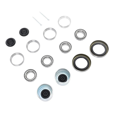 Beefed Up Boat Trailer Axle Hub Wheel Bearing Kit With Grease Seals And 1.98 Inch Dust Caps For 1 1/16 Inch Axles 2000 To 2200 Lbs
