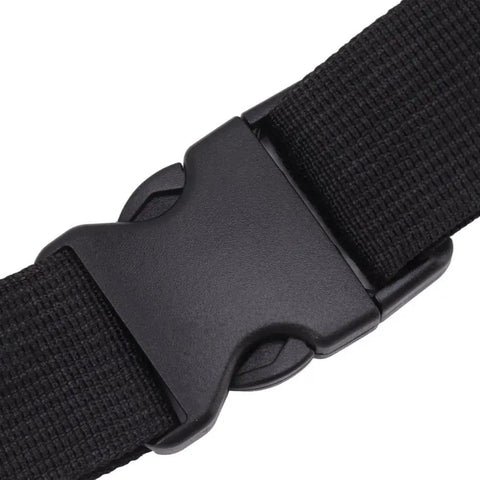 Built Tough Waterproof Black Oxford Cloth Waiter Waist Bag With Adjustable Belt durable buckle detail for secure fastening