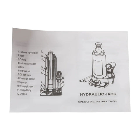 Heavy Duty 30 Ton Hydraulic Stubby Bottle Jack Tough As Nails Low Profile Design With Anti Slip Top Plate And Broad Base For Elevating Cars Trucks And Diesel Workhorses Easy Lifts