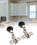 Soft Close Cabinet Hinges 26mm For Glass Doors 2 Pack Easy Install Hardware Cold Rolled Steel Durable Cabinet Door Hinges