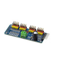 Close-up of 2-Pack PCA9685 PWM Servo Driver I2C Module With 12-Bit Resolution, 5-10V Power, 40-1000Hz for Arduino projects.