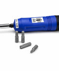 21 Piece Adjustable Torque Screwdriver Set With 1 Quarter Inch Drive Long Reach Shank Inch Pounds Precision Meter Includes Philips and Hex Bits