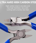 6 Piece Model Tools Kit With 4.3 Inch Precision Nipper and blue handles for plastic models, Gundam, miniatures crafting