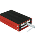 Motorcycle Lift 1100 Lb Capacity Wide Deck Center Scissor Lift Jack Hoist Stand for Street Bikes and ATVs with Rubber Mat